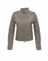 Damen Lederjacke 10803 Lammnappa dunkelbraun 00 - Lederbekleidungsversand