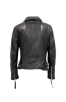 Damen Lederbikerjacke Lammnappa washed SCHWARZ FLEX 16001 03