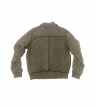 Herren Lederjacke 10273 Ziegenvelours OLIV hintere Innenseite