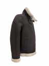 Herren Lammfelljacke FREDO Lammfell CURLY dunkelbraun 251121 02 - Lederbekleidungsversand