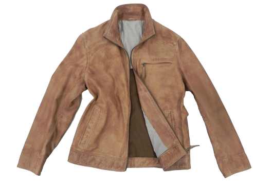 Modell PAUL Lammnappa mittelbraun - liegend geöffnet