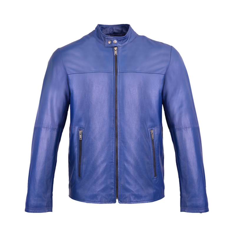 Herren Lederjacke kaufen - Modell J536 Lammnappa BLAU 
