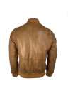 Herren Bomberjacke B594 Lammnappa whisky Rückseite