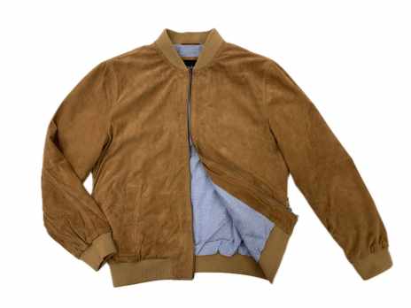 Lederblouson PHIL Ziegenvelours cognac 07 48 - Lederbekleidungsversand
