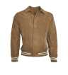 Herrren Lederblouson kaufen - Modell JO Ziegenvelours cognac