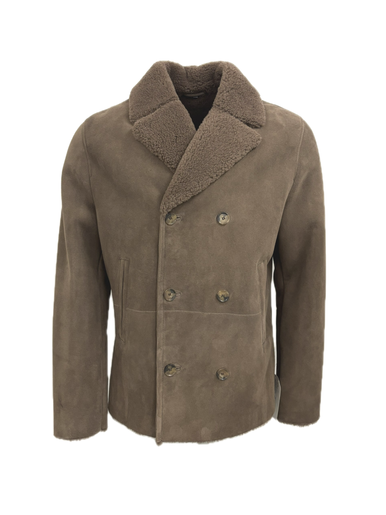 Herren Lammfelljacke kaufen - Modell SAMUEL CURLY MOCCA