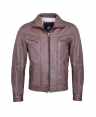 Herren Lederjacke GERRY Lammnappa WOOD Vorderseite