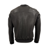 Herren Lederjacke Olivenleder B702 Lammnappa schwarz 02